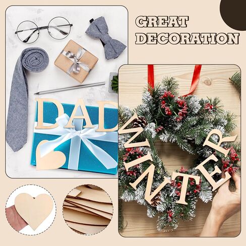 1440 Pcs Wooden Letters 1/2 Inch Small Wooden Alphabet Letters Numbers and Symbol for Craft, Unfinished Wooden Letters for Home Decor DIY Painting Crafts Spelling Homemade Education in Kuwait