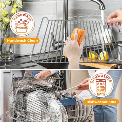 رف فرن ذكي من GWY لفرن مقلاة الهواء Breville BOV845BSS، 14 بوصة × 11.6 بوصة ملحقات مقلاة الهواء المصنوعة من الفولاذ المقاوم للصدأ قطع بديلة، رفوف شواية بالبخار، صينية الخبز، آمنة للاستخدام في غسالة الأطباق in Saudi Arabia