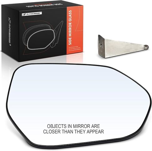A-Premium Right Passenger Side Non-Heated Mirror Glass with Backing Plate Compatible with Toyota Camry 2018-2024 - Exterior Side View Convex Mirror in Saudi Arabia