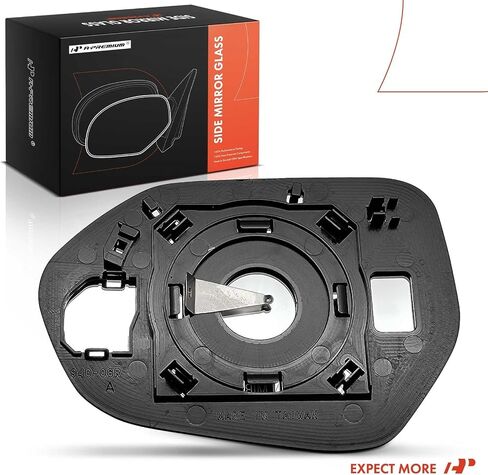 A-Premium Right Passenger Side Non-Heated Mirror Glass with Backing Plate Compatible with Toyota Camry 2018-2024 - Exterior Side View Convex Mirror in Saudi Arabia