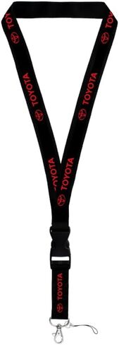Au-TOMOTIVE GOLD Lanyard Keychain for Toyota (Red on Black) in Saudi Arabia