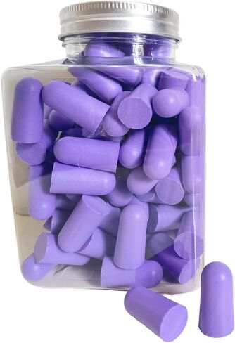 Soft Foam Earplugs 50 Pair,32dB Highest NRR for Noise Reduction,Safety Hearing Protection Ear Plugs for Eliminate The Noise,Contoured for Comfort Slow Rebound,Tapón para el oído (Pink, Normal) in Kuwait