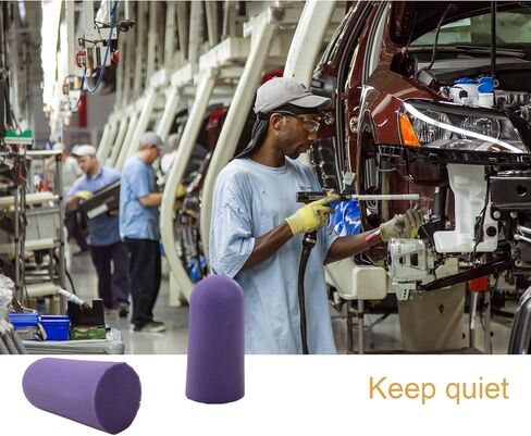 Soft Foam Earplugs 50 Pair,32dB Highest NRR for Noise Reduction,Safety Hearing Protection Ear Plugs for Eliminate The Noise,Contoured for Comfort Slow Rebound,Tapón para el oído (Pink, Normal) in Kuwait