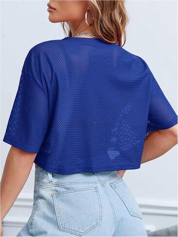 قمصان جيرسيه قصيرة للسيدات من Verdusa تي شيرتات جرافيك وأكمام قصيرة كلاسيكية تي شيرت قصير in Kuwait