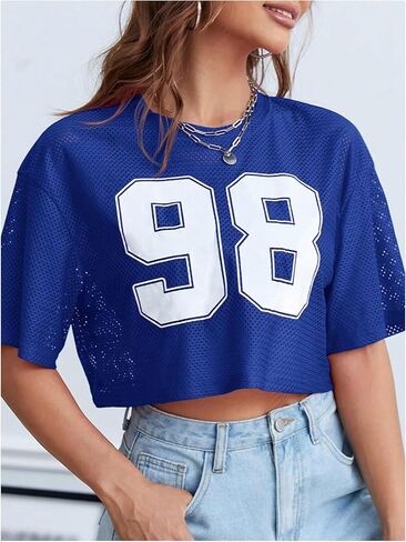 قمصان جيرسيه قصيرة للسيدات من Verdusa تي شيرتات جرافيك وأكمام قصيرة كلاسيكية تي شيرت قصير in Kuwait