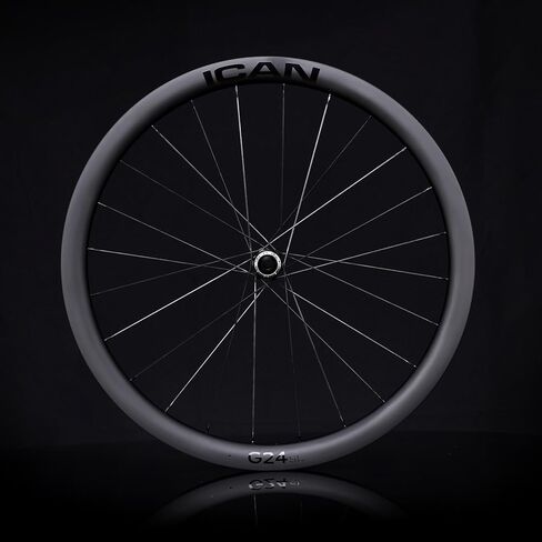 ICAN 700C G24/G25 700C الكربون الحصى طقم عجلات الدراجة مكبح قرصي 40 مللي متر عمق-24 مللي متر عرض داخلي/50 مللي متر عمق-25 مللي متر عرض داخلي in Kuwait