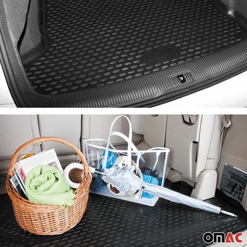 OMAC Cargo Mats Liner لسيارة Lexus RX350 2010-2015 مقاومة للماء TPE باللون الأسود in Saudi Arabia