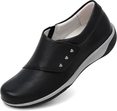PROCHAIN Women's Leather Slip On Loafers Comfortable Fashion Flat Shoes Casual Lightweight Walking Shoes in Saudi Arabia