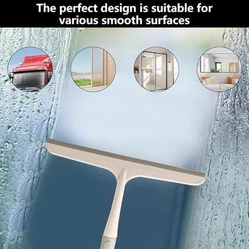 Shower Squeegee for Glass Doors, 3pcs Bathroom Squeegee for Shower Glass Cleaner Squeegee, Window Cleaning Squeegee Glass Shower Door Squeegee for Car Window Wiper Mirror Glass Windshield Squeegee in Kuwait