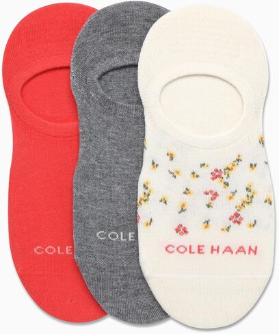 جوارب No Show للسيدات من Cole Haan - عبوة من 3 جوارب ناعمة غير مرئية ببطانة منخفضة للأحذية المسطحة والأحذية بدون كعب وأحذية القوارب (مقاس 4-10) in Saudi Arabia