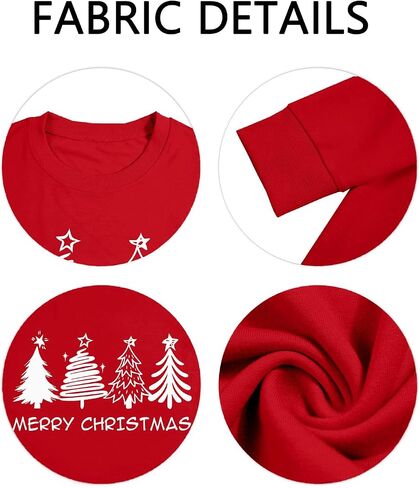 Christmas Sweatshirts for Women Christmas Tree Long Sleeve Shirt Merry Xmas Holiday Sequin Pullover Tops in Kuwait