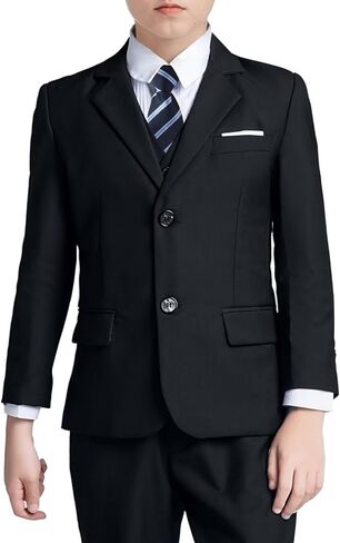 سترة بدلة للأولاد بقصة ضيقة ومعطف بليزر مدرسي للأطفال in Kuwait