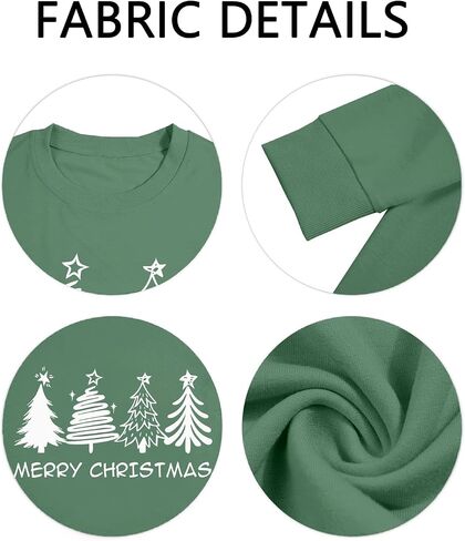 Christmas Sweatshirts for Women Christmas Tree Long Sleeve Shirt Merry Xmas Holiday Sequin Pullover Tops in Kuwait