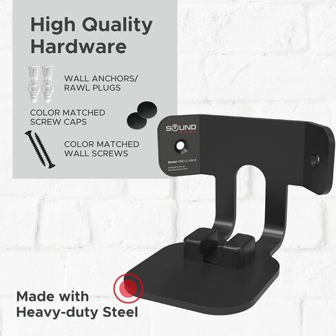 Sound Bass ONE Corner Wall Mount Bracket - Low Profile, White, Single (1pc) in Saudi Arabia