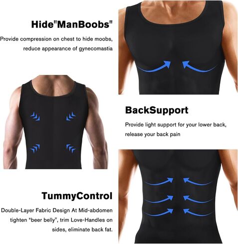 Mens Compression Shirt, Mens Undershirts Multi in Saudi Arabia