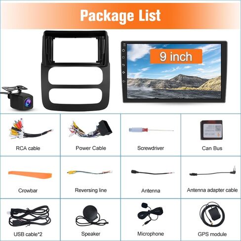 Android 13 Car Radio Stereo for Dodge RAM 2002-2005 with Wireless CarPlay Android Auto Backup Camera in Saudi Arabia