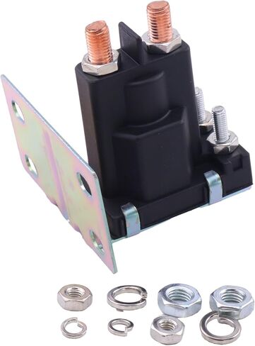 Starter Solenoid Compatible with John Deere 111 112L 108 116 116H 165 116H 130 STX30 STX38 STX4 GX75 GX70 R70 R92 R72 Replaces AM104036 in Saudi Arabia
