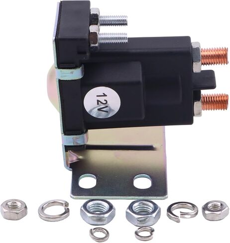 Starter Solenoid Compatible with John Deere 111 112L 108 116 116H 165 116H 130 STX30 STX38 STX4 GX75 GX70 R70 R92 R72 Replaces AM104036 in Saudi Arabia