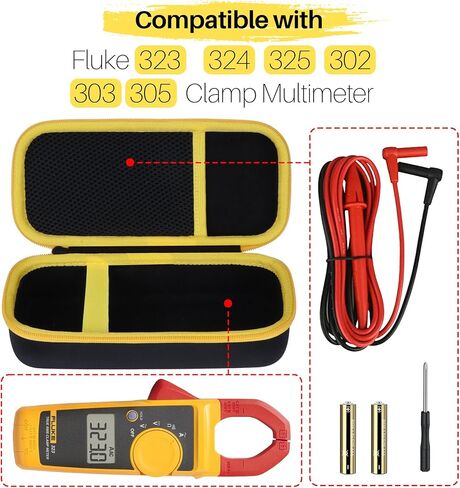 Hard Case Compatible with Fluke T5-1000 T5-600 T6-1000 T6-600 Electrical Voltage Continuity Current Tester in Kuwait