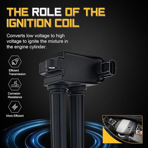 UF504 Ignition Coil Packs For 05-15 Chrysler 300 Aspen/Dodge Challenger Charger Durango Magnum Ram 1500 2500 3500/Jeep Grand Cherokee V8 5.7L 6.4L Replaces#52-1828 GN10352 in Saudi Arabia