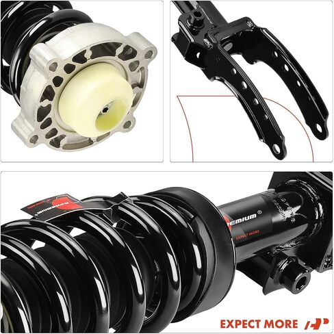 A-Premium Front Pair (2) Complete Strut and Coil Spring Assembly Compatible with Audi Q7 2007-2015 & Porsche Cayenne 2003-2006 2008-2010 & Volkswagen Touareg 2004-2010, Driver and Passenger Side in Saudi Arabia