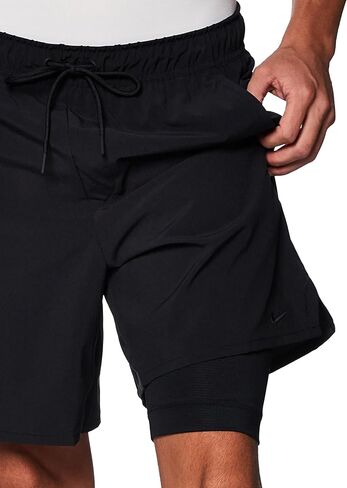 Nike Mens Dri-Fit Unlimited WVN 7IN 2IN1 Men's 7 2-in-1 Woven Fitness Short, Size L in Saudi Arabia
