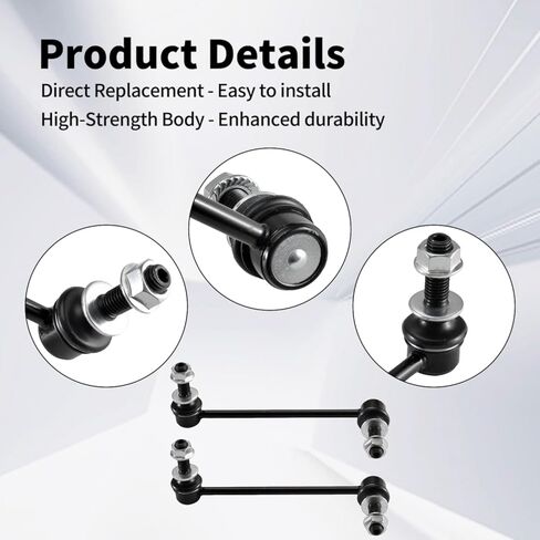 Front Stabilizer Sway Bar End Links for Chrysler 300 2005-2019, Dodge Charger 2006-2019, Challenger 2008-2019, Magnum 2005-2008 K80822 K80823 in Saudi Arabia