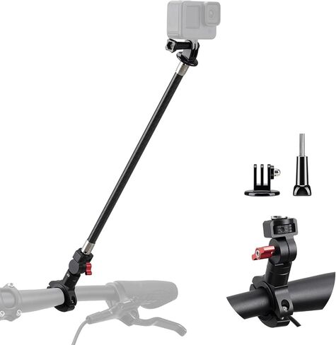 Motorcycle Bike Handlebar Mount for Insta360, 2 in 1 Aluminum Clamp Camera Mount Kit, Bike Selfie Stick Handlebar Mount for Insta360 X4 X3 X2 X ONE RS R,GoPro in Kuwait