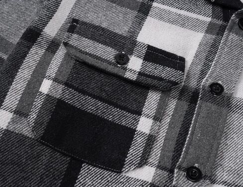 COOFANDY Mens Flannel Shirts Long Sleeve Plaid Shirt Jacket Button Down Shirt with Pockets in Kuwait