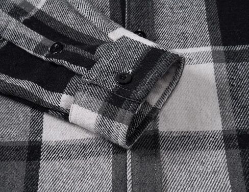 COOFANDY Mens Flannel Shirts Long Sleeve Plaid Shirt Jacket Button Down Shirt with Pockets in Kuwait