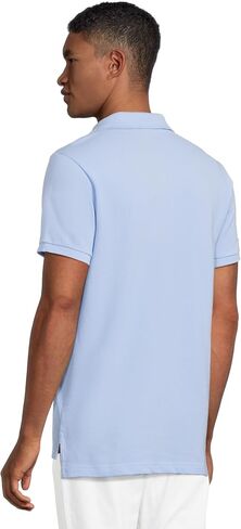U.S. Polo ASSN. Mens Slim Fit Big Horse Polo with Stripe Collar in Saudi Arabia