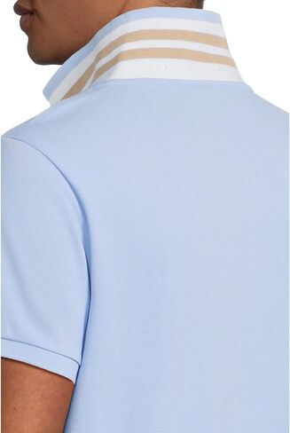 U.S. Polo ASSN. Mens Slim Fit Big Horse Polo with Stripe Collar in Saudi Arabia