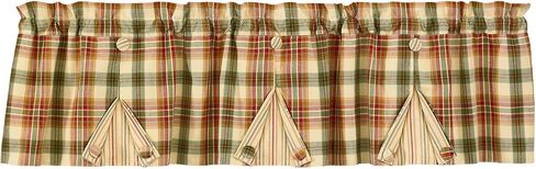 Park Designs Lemon Pepper Pleat Valance, 60 x 14 in Saudi Arabia