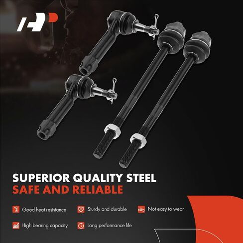 A-Premium Set of 6, Sway Bar Link, Inner Outer Tie Rod End, Compatible with 1999-2007 - Chevy Silverado 1500/1500 Classic/2500 Tahoe Suburban Avalanche & GMC Sierra Yukon XL 1500 & Cadillac Escalade in Saudi Arabia