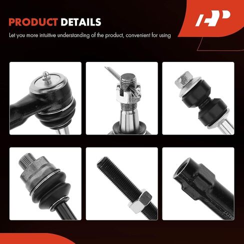 A-Premium Set of 6, Sway Bar Link, Inner Outer Tie Rod End, Compatible with 1999-2007 - Chevy Silverado 1500/1500 Classic/2500 Tahoe Suburban Avalanche & GMC Sierra Yukon XL 1500 & Cadillac Escalade in Saudi Arabia