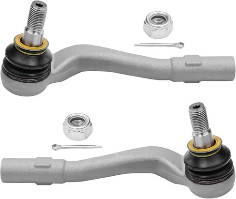 Detroit Axle - Front 2pc Tie Rods for Mercedes Benz C230 C240 C320 C280 C350 CLK320 CLK350 CLK500 CLK550 SLK280 SLK300 SLK350 C32 C55 CLK63 G63 SLK55 Amg, 2 Outer Tie Rod Ends Replacement in Saudi Arabia