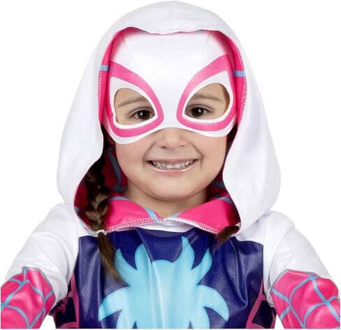 Jazwares 2025 GHOST-SPIDER Gwen Stacy Marvel Spidey & His Friends Halloween Costume w Hooded Jumpsuit & Fabric Mask in Saudi Arabia