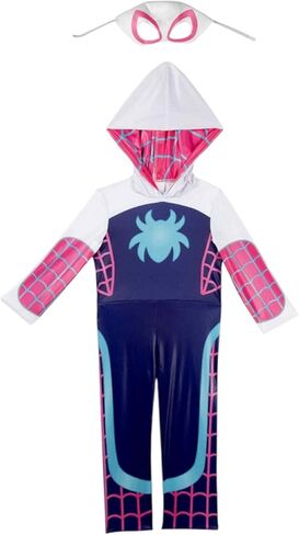 Jazwares 2025 GHOST-SPIDER Gwen Stacy Marvel Spidey & His Friends Halloween Costume w Hooded Jumpsuit & Fabric Mask in Saudi Arabia