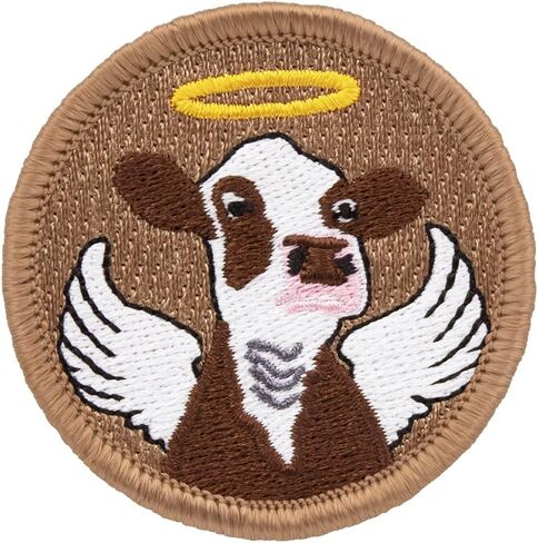 Holy Cow Patrol Patch - 2" Round! (Sew-on) in Saudi Arabia