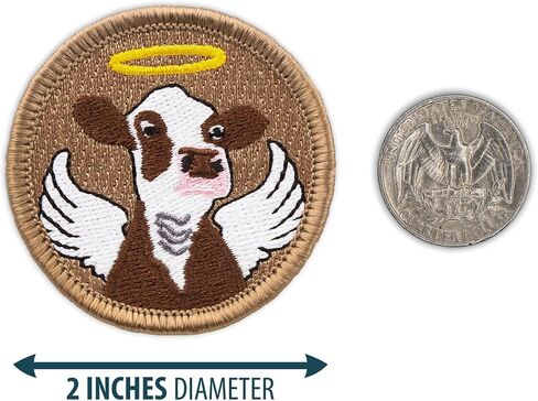 Holy Cow Patrol Patch - 2" Round! (Sew-on) in Saudi Arabia