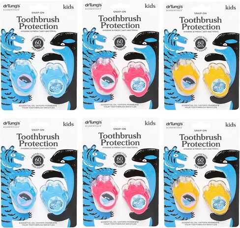 drTung's Kids’ Snap-On Toothbrush Protection, 2 Protectors (2 Pack) in Saudi Arabia
