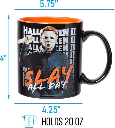 Silver Buffalo Beetlejuice Ghost With The Most Bio Exorcist Ceramic Camper Mug, 20 Ounces in Saudi Arabia