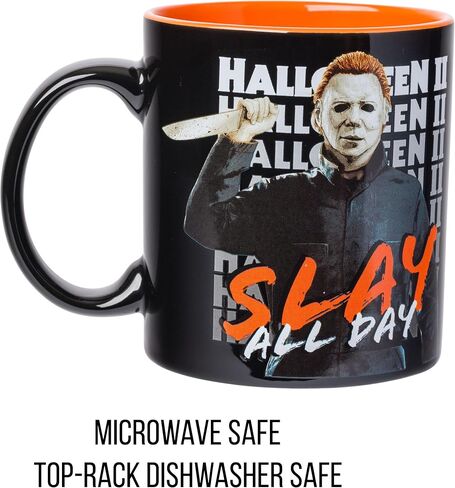Silver Buffalo Beetlejuice Ghost With The Most Bio Exorcist Ceramic Camper Mug, 20 Ounces in Saudi Arabia