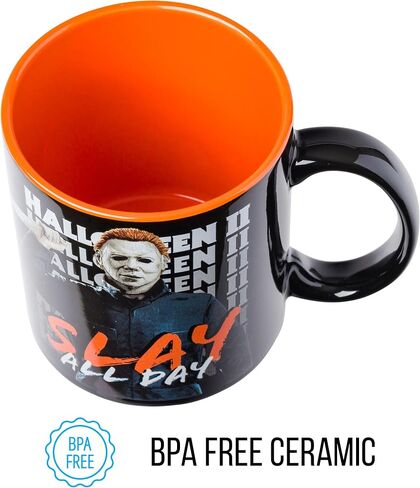 Silver Buffalo Beetlejuice Ghost With The Most Bio Exorcist Ceramic Camper Mug, 20 Ounces in Saudi Arabia
