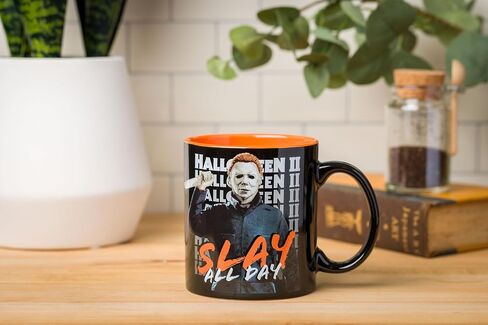 Silver Buffalo Beetlejuice Ghost With The Most Bio Exorcist Ceramic Camper Mug, 20 Ounces in Saudi Arabia