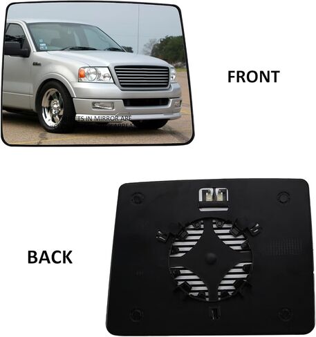 استبدال المرآة الجانبية للركاب لسيارة Ford F150 2004 2005 2006 2007 2008 2009 2010 - زجاج مرآة الجانب الأيمن، زجاج مرايا الرؤية الخلفية مع تسخين الطاقة in Kuwait