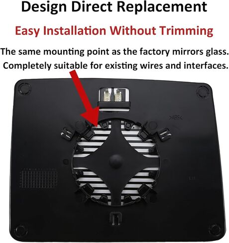 Passenger Side Mirror Replacement for Ford F150 2004 2005 2006 2007 2008 2009 2010 - Right Side Mirror Glass, Rear View Mirrors Glass with Power Heated in Saudi Arabia