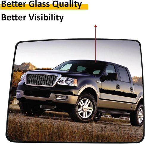 Passenger Side Mirror Replacement for Ford F150 2004 2005 2006 2007 2008 2009 2010 - Right Side Mirror Glass, Rear View Mirrors Glass with Power Heated in Saudi Arabia