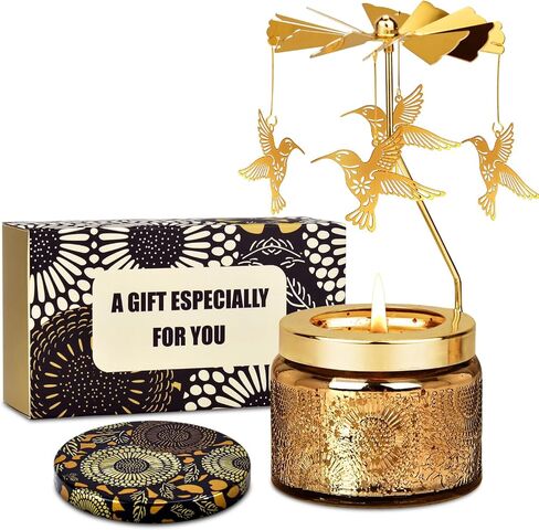 Nialnant Hummingbird Gifts for Women, Rotating Candles Birthday Gifts for Mom Colleagues Daughter Wife,Unique Scented Candles Gift for Mothers Day Anniversary in Saudi Arabia