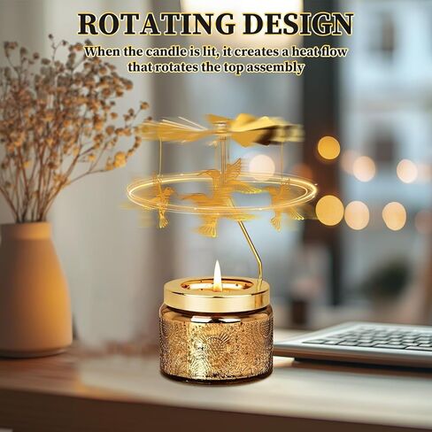 Nialnant Hummingbird Gifts for Women, Rotating Candles Birthday Gifts for Mom Colleagues Daughter Wife,Unique Scented Candles Gift for Mothers Day Anniversary in Saudi Arabia
